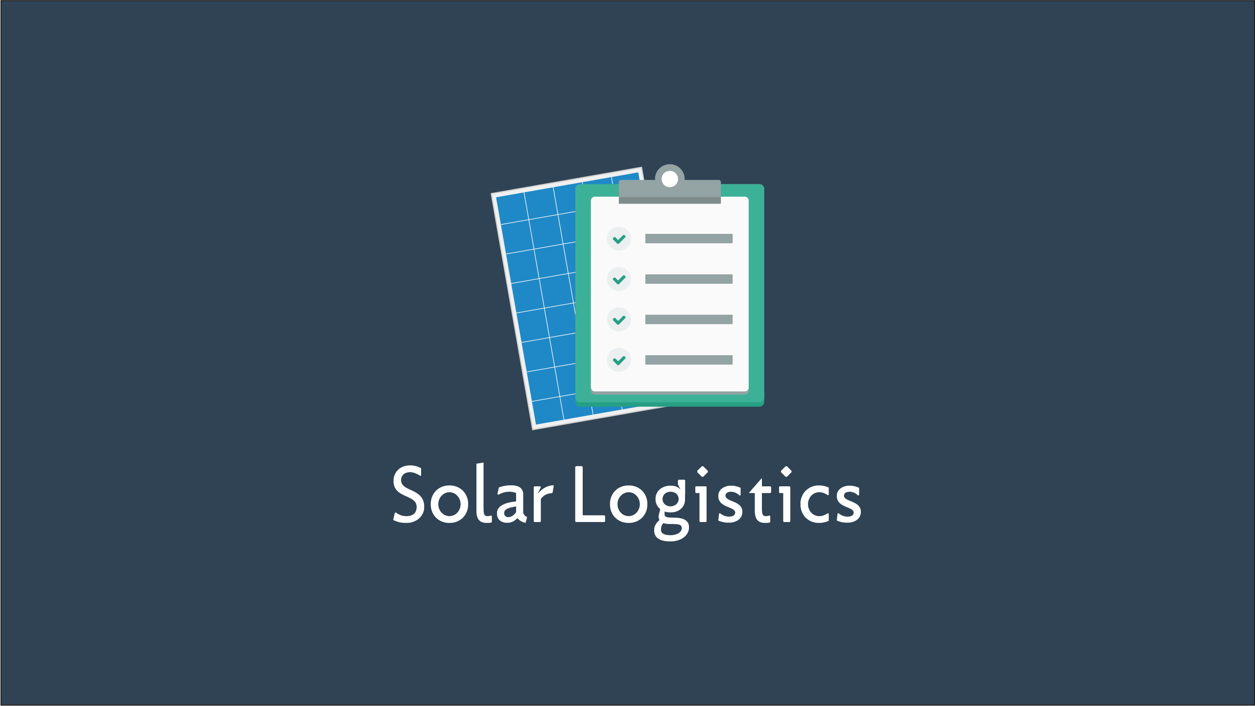 Solar Logistics Solarbook